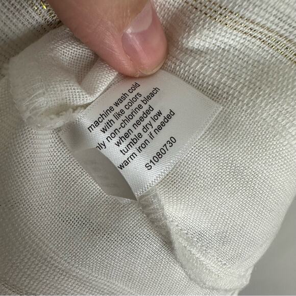 NWT Lane Bryant Striped Cotton Knit A Line Tunic Swing Tank top Size 14 - Picture 7 of 7